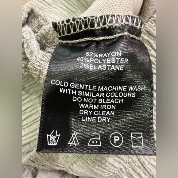 Maniere De Voir Men’s Seersucker Shorts Grey Size Medium - Picture 6 of 9